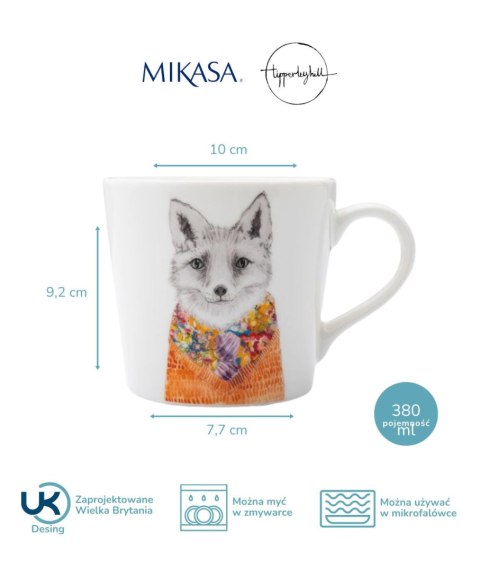 Mikasa Tipperleyhill, Porcelanowy Kubek Lis - 380 ml