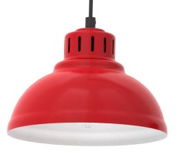 Lampa Wisząca SVEN Czerwony Biały Metalowy Klosz 3xE27