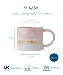 Mikasa, Kubek z Unikalnym Wykończeniem Różowy - 450 ml