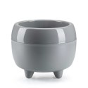 Donica na nóżkach botanica szara 23xh18 cm