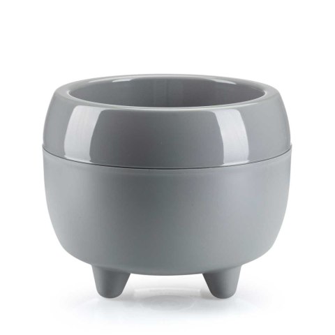 Donica na nóżkach botanica szara 23xh18 cm