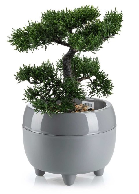 Donica na nóżkach botanica szara 30xh24 cm