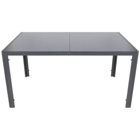 STÓŁ OGRODOWY 150x90x73CM CIEMNY SZARY