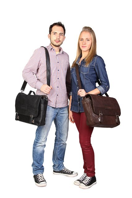 Teczka, torba unisex URBAN RDW12 BROWN