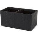 Donica Betonique recykling czarny beton h39X78 cm