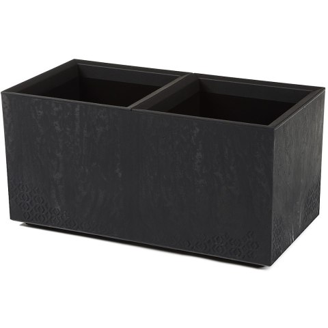 Donica Betonique recykling czarny beton h39X78 cm