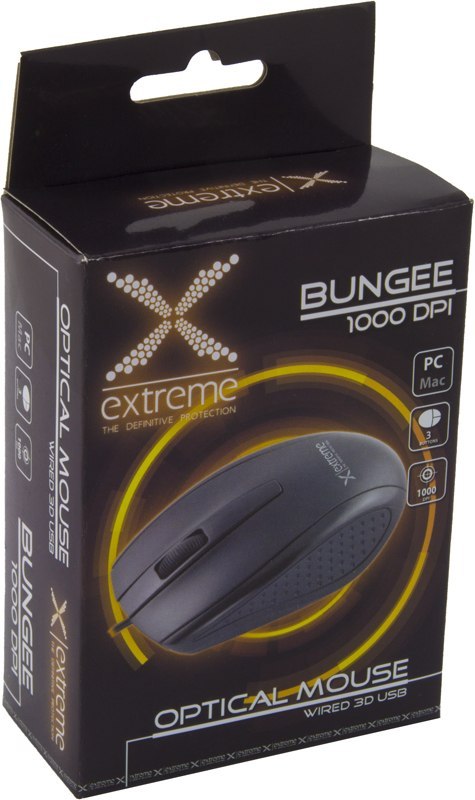 Mysz przewodowa XM110K Bungee USB 1000DPI Czarna