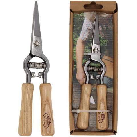 Nożyce ogrodowe z drewnianą rączką