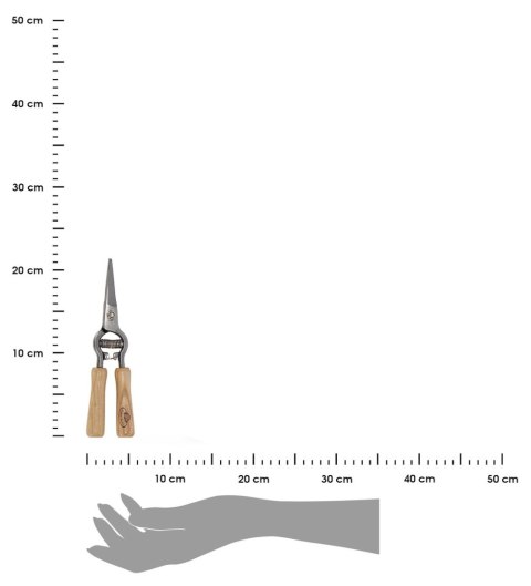 Nożyce ogrodowe z drewnianą rączką