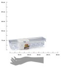 Pojemnik na jajka zamykany 36 x 10 x h8,5 cm