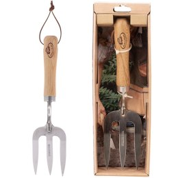 Widełki ogrodnicze z drewnianą rączką