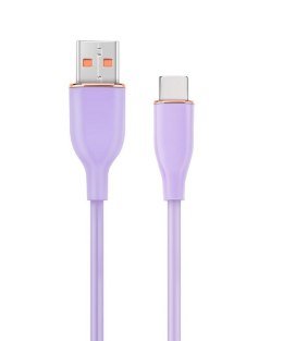 Kabel USB A do USB C 1.5M fioletowy