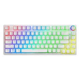 Klawiatura mechaniczna bezprzewodowa PHENIX WHITE Gateron Yellow, Pudding