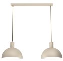 Lampa Wisząca HANDA Beżowy Biały Metalowy Klosz 2xE27