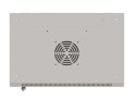 Szafa instalacyjna rack wisząca 19" 9U 540x350 szara drzwi przeszklone ( flat pack)