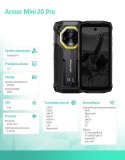 Smartfon Armor Mini 20 Pro 4G 8/256GB IP69K Czarny