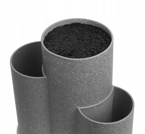 UNIWERSALNY BLOK STOJAK DO NOŻY 3w1 KRISBERG KS-2530 SZARY