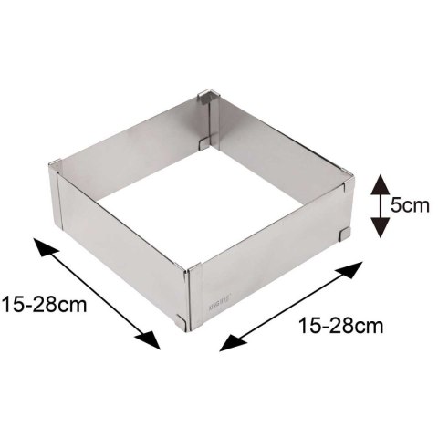 FORMA REGULOWANA RANT DO CIAST TORTÓW KINGHOFF KH-1906 KWADRATOWA