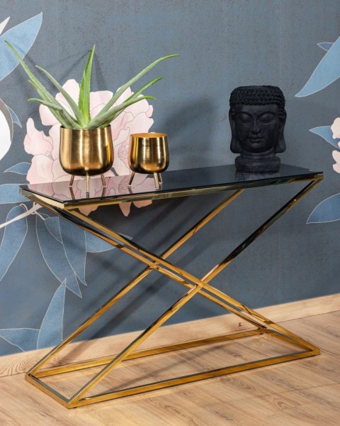 Donica na kwiaty głowa Buddy 35 cm Dekoracyjna donica na kwiaty do domu i do ogrodu, w kolorze ciemno szarym z przetarciami o wy