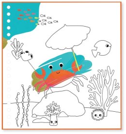 Ocean Magiczna Kolorowanka Wodna z Zadaniami