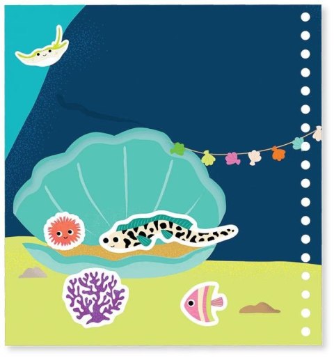 Ocean Magiczna Kolorowanka Wodna z Zadaniami