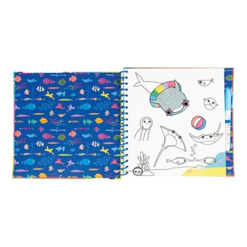 Ocean Magiczna Kolorowanka Wodna z Zadaniami