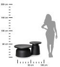 Dwa minimalistyczne stoliki OTTO czarne