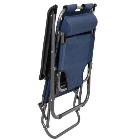 FOTEL WIELOPOZYCYJNY LEVEL Z ZAGŁÓWKIEM GRANATOWY