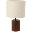 Lampka stołowa z beżowym kloszem 18xh29,5 cm