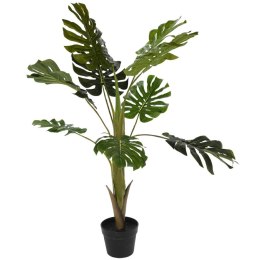 Monstera sztuczna w czarnej donicy 110 cm
