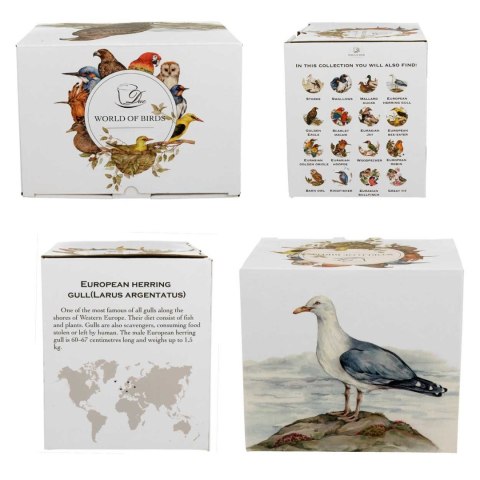 Porcelanowy kubek Animals Mewa Srebrzysta 400 ml