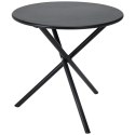 Stolik metalowy okrągły czarny 48 x h48 cm