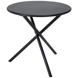 Stolik metalowy okrągły czarny 48 x h48 cm