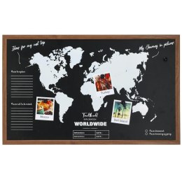 Tablica magnetyczna z mapą świata 78x48 cm