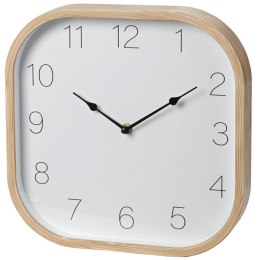 Zegar ścienny z ramą imitującą drewno 30x30 cm