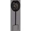 LAMPA SOLARNA KULA RATTAN CZARNA 15x52CM