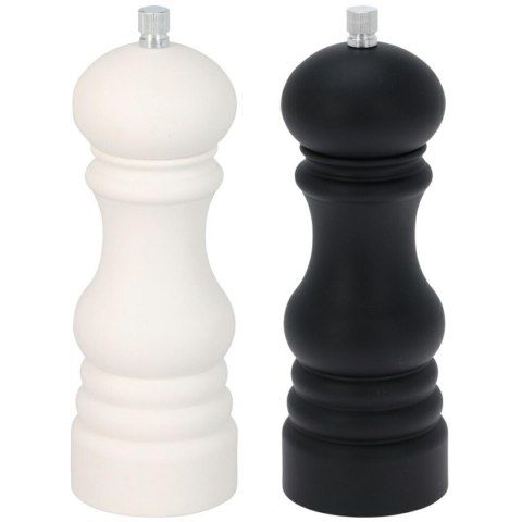 Młynek ręczny do pieprzu i soli komplet 2 szt
