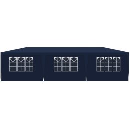 PAWILON NAMIOT OGRODOWY CATERINGOWY PE 9x3M + 8 ŚCIANEK GRANATOWY