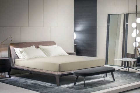 Prześcieradło JERSEY beżowe 90x200 +25cm