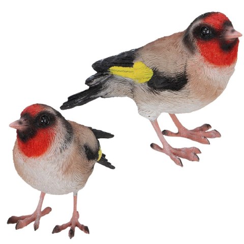 Figurka ogrodowa ptaszek szczygieł 8,5x12 cm