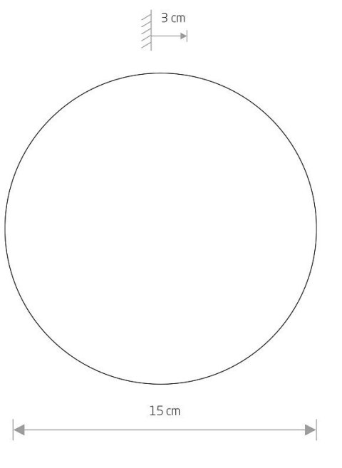 Kinkiet RING Biały 7W LED 3000K IP20 15cm