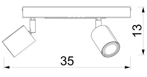 Lampa Sufitowa FUN Niebieski 3xGU10 Kot