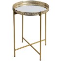 Stolik boczny metalowy złoty 36xh47 cm