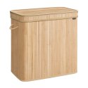 Bambusowy kosz na pranie z pokrywą 150 L