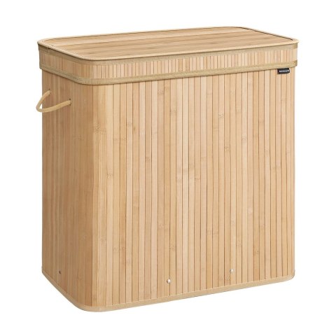 Bambusowy kosz na pranie z pokrywą 150 L