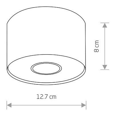 Lampa Sufitowa POINT S Biały 1xGU10 IP20