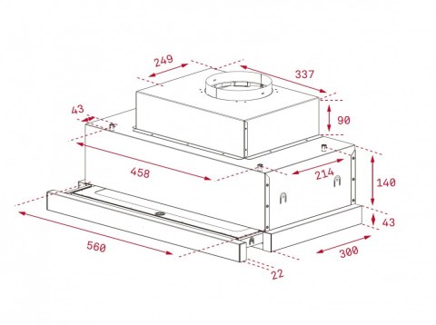 Okap teleskopowy CNL 6815 Plus