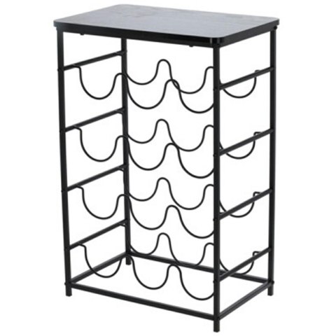 Stojak na wino z czarnym blatem 40x26xh60 cm