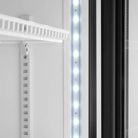 Witryna szafa chłodnicza z podświetlanym panelem reklamowym 360L