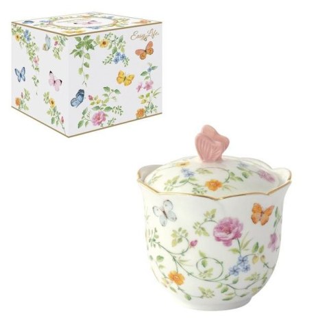 Tańczące Motyle - Cukiernica Porcelanowa w Ozdobnym Pudełku 220 ml